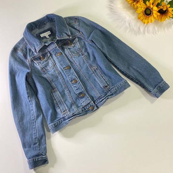 Ann Taylor Loft Made & Loved Denim Blue Jean Jacket XS - Picture 2 of 8